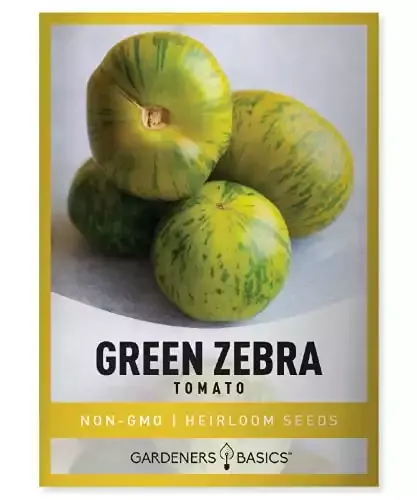 Green Zebra Tomato Seeds for Planting Heirloom | Gardeners Basics