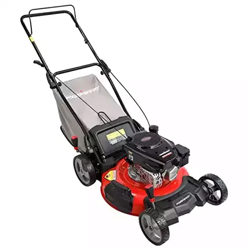 PowerSmart Gas Push Lawn Mower 21 Inch, 144cc 3-in-1 Walk-Behind Lawnmower (DB2321PR)