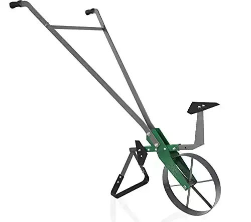Varomorus High Wheel Cultivator, Self Cleaning Steel Single Wheel Hoe, Modular Plow Garden Tool for Gardening