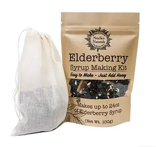 Organic Elderberry Syrup Kit - Makes 24oz of Syrup [Free Brew Bag]
