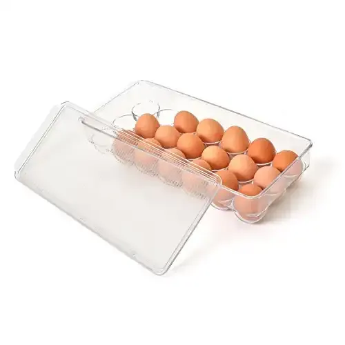 Totally Kitchen BPA-Free Egg Holder (holds 21 Eggs)