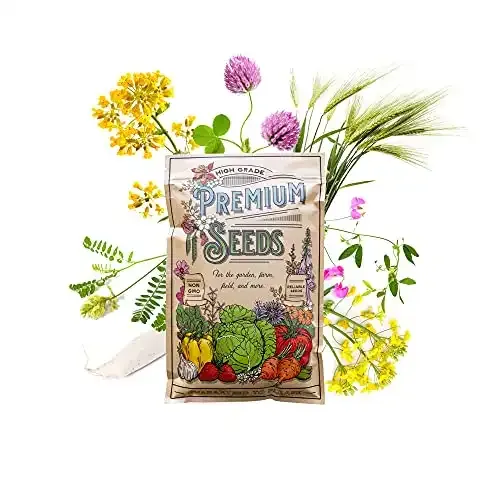 No-Till Farm and Garden Cover Crop Mix Seeds - I lb Blend of Gardening Cover Crops