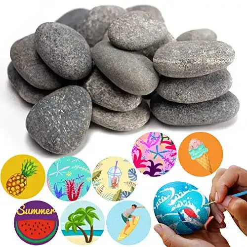 20 Natural Rocks for Painting! Rocks Range from About 2 to 3 inches, About 3.7 Pounds of Rocks